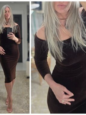 Vintage Dalmy's Velvet Midi Dress